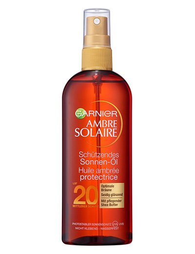 sonnenschutz ambre solaire sonnenoel ambre solaire sonnen oel spray lsf 20